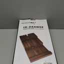 In-Drawer Knife Block, Acacia Wood Kitchen Knife Drawer Organizer, Knife Holder without Knives For Up to 12 Knives Steak Knife Chef Knife