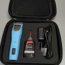 Professional Dog Clippers for Grooming - 2 Speed Detachable Blade Pet Grooming Kit for Thick Curly Matted Coats - Low Noise Heavy Duty Cordless Hair Trimmer for Animal (Light Blue)