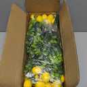 4 Pack Lemon Mason Jar Table Centerpiece, Artificial Lemon Home Centerpieces Fake Lemon Daisy Plants with Faux Leaves for Summer Wedding Farmhouse Office Kitchen Bathroom Dining Table Centerpiece