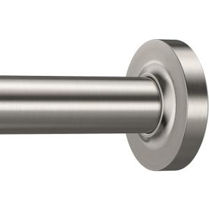 AIZESI Brushed Stainless Steel Tension Shower Curtain Rod 36-53" No Drill