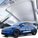 Tesla New Model Y (20252026) Roof Sunshade Double-Layer Heat Block Sunroof Shade Ice-Cooling Reflective Fabric 99% UV Protection Tesla New Model Y Accessories White