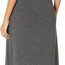 Amazon Essentials Women's Tank Maxi Dress (Medium, Charcoal Heather)