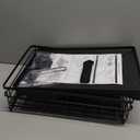 Dish Drying Rack - Expandable Rack, Large Capacity Dish Drainer for Kitchen Counter, Rust-Proof with Utensil Holder, Black