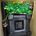59" Solar Lamp Post with Planter 2-in-1, Solar Post Lights Outdoor Waterproof, Dusk to dawn Warm Yellow Lights, Outdoor Planter for Real or Fake Flowers, Solar Lights for Lawn, Patio, Front/Back Door, With Wreath Welcome Sign