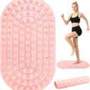 Acupressure Foot Massage Mat - Portable Foldable Foot Massager Mat for Bathroom, Yoga, Outdoor Games, Office Standing Desk Pad, Relieve Foot Pain, Anti-Slip, 30 x 18 inch (Pink)