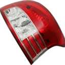 Silscvtt Rear Brake Tail Lights Assembly Replacement for Toyota Yaris Sedan 2007-2012 RH Passenger Side Tail Lamps 8155152600, TO2819133