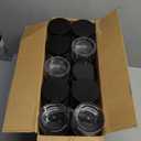 50 Pcs 10 Oz Plastic Jars with Lids Containers Storage Airtight Wide Mouth Food Jar Clear Cylinder Container for Grocery Kitchen Dry Food Butter Honey