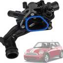 BHB Engine Coolant Thermostat Housing Assembly Compatible with N16 N18 MINI Cooper Clubman Countryman JCW 2011-2016 11538674895