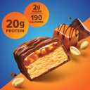 Pure Protein Chocolate Peanut Caramel Protein Bars  20g Protein, 3g Sugar, 190 Calories (12 count) Low Sugar* High Protein Snack - Gluten Free - Perfect for a Healthy Snack