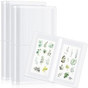 2 Pack 4.8 x 9.6 Large Clear Storage Sticker Organizer Storage Binder Book Reusable Storage Book Collection Album for Planner Scrapbook Stickers Displaying Double-sided 50 Pages