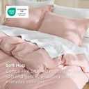 Bedsure Duvet Cover Full Size - Soft Double Brushed Bedding Set for Kids & Adults, Zipper Closure, 3 Pieces, Includes 1 Duvet Cover (80"x90") & 2 Pillow Shams, NO Comforter, Blush Pink