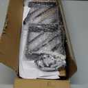 BAYKA Wall Mounted Floating Shelves, Wood Floating Wall Shelf for Books & Decor, Small Space-Saving Display & Organizer Black Set of 4