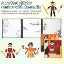 Creative Magnetic Puzzle Books for Adults Wooden Puzzle Games Ancient Dress Up Game Products for Elderly Hemiplegia,Travel Games Finger Exerciser for Seniors in Airplanes & Cars