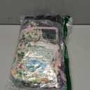 Washable Female Dog Diapers (4 Pack+1 Suspenders), Reusable Female Girl Doggy Doggie Puppy Wraps Panties Belly Band for Pet Heat Period Pooping Peeing Potty Training Incontinence Marking Flower Medium