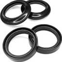 Fork Seals Dust Seal Kit for Honda, Motorcycle Front Fork Oil Seals Dust Seal Wiper Replace Kit for Honda Shadow VLX 600 VT600 1988-2008 Nighthawk 700S CB700SC 1984-1986, Engine Accessories(4PCS)