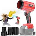 800,000 RPM Leaf Blower Compatible with Milwaukee 18V: Ecarke Cordless Dust Blower, Electric Turbo Jet Blower Handheld Battery Powered with Brushless Motor for Patio Garden Lawn (No Battery)