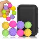 Silicone Magnetic Balls,8 PCS Stress Relief Multi-Colored Ball for Autism ADHD Anxiety,Fidget Toys for Kids Adults, Quiet Office Desk Toy with Texture, Massage Balls for Hands, Gifts for Teens