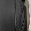 Ouzorp Car Steering Wheel Cover, Microfiber Leather Steering Wheel Covers with Anti-Slip Lining, Universal 14.5-15 inchs Black