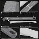 DURATECH Strap Wrench 12" Handle, Adjustable Nylon Strap Pipe Wrenches, Oil Filter Strap Opener Wrench (Grey)