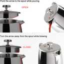 Secura French Press Coffee Maker, 50-Ounce, 304 Stainless Steel Insulated Coffee Press with Extra Screen