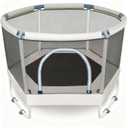 LUSK 60'' Kids Trampoline, Indoor Toddler Trampoline with Safety Net, 500lb Capacity, Safe No-Gap Design & Kid-Friendly Materials, Gifts for Boys & Girls