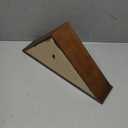 Flag Display Case, Thick Bottom Edge Military Flag Box with High Transparent Glass Front, Solid Wood Wall Mounted Flag Case Shadow Box for 5'x9.5' American Veteran Burial Flag (Walnut Color)