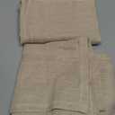 LAMIT Natural Linen Curtains 80 inches Long 2 Panels Set, Bronze Grommet Thick Doorway Curtains Privacy Assured with Light Filtering for Bedroom/Living Room, 34 x 80 Inch, Linen