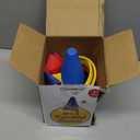 Ring Toss Game, Obstacle Course for Kids 3-5 & Birthday Party Games, Carnival Bean Bags for Tossing Gross Motor Toys for Toddlers 3-5, 12 Rings & 12 Bean Bags, 6 Cones for Kids, PE Equipment