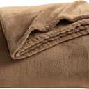 KMUSET Brown Throw Blanket Twin Size - Warm Cozy Soft Lightweight Blankets All Seasons Suitable 60 x 80 inches
