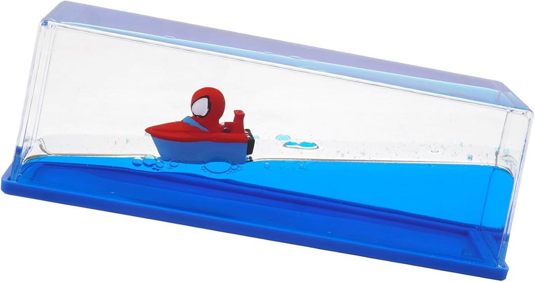 Unsinkable Ship Boat in a Bottle BoxNon Sinking Anime Toy Boat Merch Acrylic Ship Fluid Drift Bottle Decorations Desk Ornament Decor for Fans Boys Girls Gifts Toys for 4 Year Old Boys (Red)