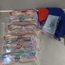 Kerecsen Computer Reading Glasses for Women Blue Light Blocking Glasses for Reading Fashion Pattern Print Eyeglasses for Womens(Mix Color -5, 2.00)