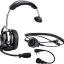 Retevis Unilateral Noise Reduction Two Way Radio Headset with Mic,Volume Adjust RT22 RT21 RT68 H777H, Compatible with Baofeng UV-5R 5RM F8HP PRO/Pxton PX-888S Radios,Walkie Talkie Headset(1 Pack)