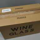 C CREST Wine Glasses Set of 8, 12oz, Lead-free, Clear, Durable Glassware