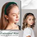 DiyJibb Velvet Headbands for Women and Teens, 6PCS Non-Slip Padded Hairbands with 3 Width Options (0.6", 0.8", 1.2"), Soft Comfortable Hair Accessories for Daily Wear, Makeup, Sports, and Gifts