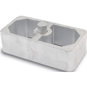 Allstar Performance ALL56131 2.5' Wide x 5' Long x 1.5' High 9/16' Pin Diameter Extruded Aluminum Lowering Block