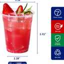 JOLLY CHEF 1000 Pack 12 oz Clear Plastic Cups, Disposable Cups Drinking Cups for Ice Coffee, Milkshake, Cold Drinks