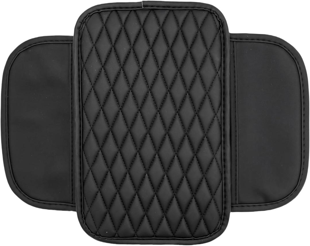 Center Console Cover, Arm Rest Cover for Car, Car Console Covers, Console Cover, Long-Lasting and Comfortable to The Touch, Suitable for Most Cars, Trucks, SUVs (Black)