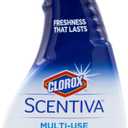 Clorox Scentiva Refresher Spray, Pacific Breeze & Coconut Scent - Multi-Use Fabric & Linen Freshener Spray - Odor Eliminator for Home, Upholstery, Bedding, Curtains, Room, 16.9 Fl Oz