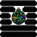 Yeaqee 80 Pcs Christmas Ornament Scratch Cards Christmas Scratch Paper Rainbow Art with Drawing Sticks and Ribbons DIY Xmas Magic Paper for Winter Xmas Home Party DIY Activities (Ornament)