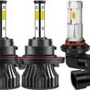 For 2004-2008 Replacement F0IRD OEM White LED Vehicle Bulb High/Low + Fog Light Bulbs Replacement For F0IRD OEM