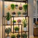 72" Large Plant Stand with Grow Lights, Metal Plant Rack for Multiple Pot