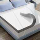 3 Inch Firm Mattress Topper King Size, Cooling Mattress Pad with Gel Memory Foam, 40D High Density Bed Topper with Removable Soft Cover, Pressure Relief & Non-Slip, CertiPUR-US Certified