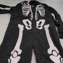Funziez! Slim Fit Adult Onesie - Animal Halloween Costume - Plush Unisex One Piece Cosplay Suit for Women and Men (Small, Skeleton)