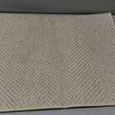 Ultra Thin Indoor Door Mat 17"x29", Washable Door Mat Indoor Entrance, Non Slip Rubber Backing Doormat Low-Profile Inside Entryway Mat, Unique Herringbone Design Entry Mat, Khaki (FOLD) (43x75cm)