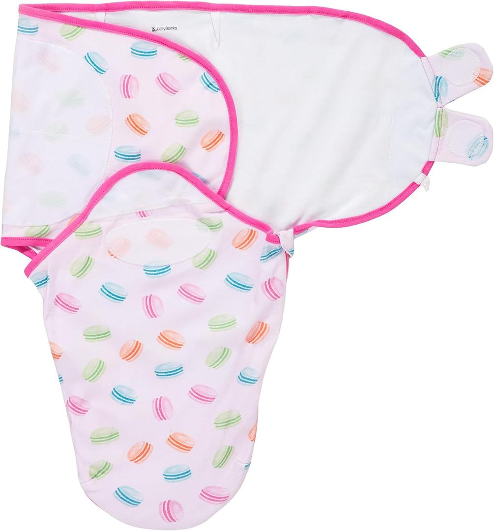 LollyBanks Newborn Swaddle,100% Organic Cotton Baby Swaddle for Newborn