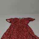 Women's Casual A-Line Dresses with Pockets Summer Floral Tshirt Dress Short Sleeve Mini Dress Flowy Sundresses M
