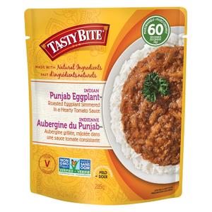 Tasty Bite Indian Punjab Eggplant, Ready to Eat, Microwavable Entree, 10 Ounce (Pack of 6), BB Date: 11/30/2026