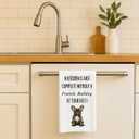 French Bulldog Gifts Set Includes French Bulldog Sock, Makeup Bag, Bracelets, Stickers -Frenchie Gifts for Women (One Size)