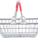 BESTOYARD Mini Shopping Basket for Toys & Accessories - Metal, Stainless Steel