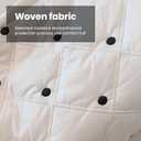 White Soft Makeup Bag, Make Up Brush Bag Pouch, Travel Cosmetic BagsCanvas Makeup Bag for Women and Girls(01White Dots)